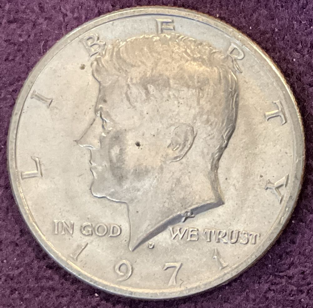 Half Dollar JFK 1971 D 8  coin collectible - Main Image 3