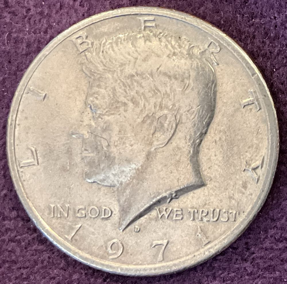 Half Dollar JFK 1971 D 9  coin collectible - Main Image 3