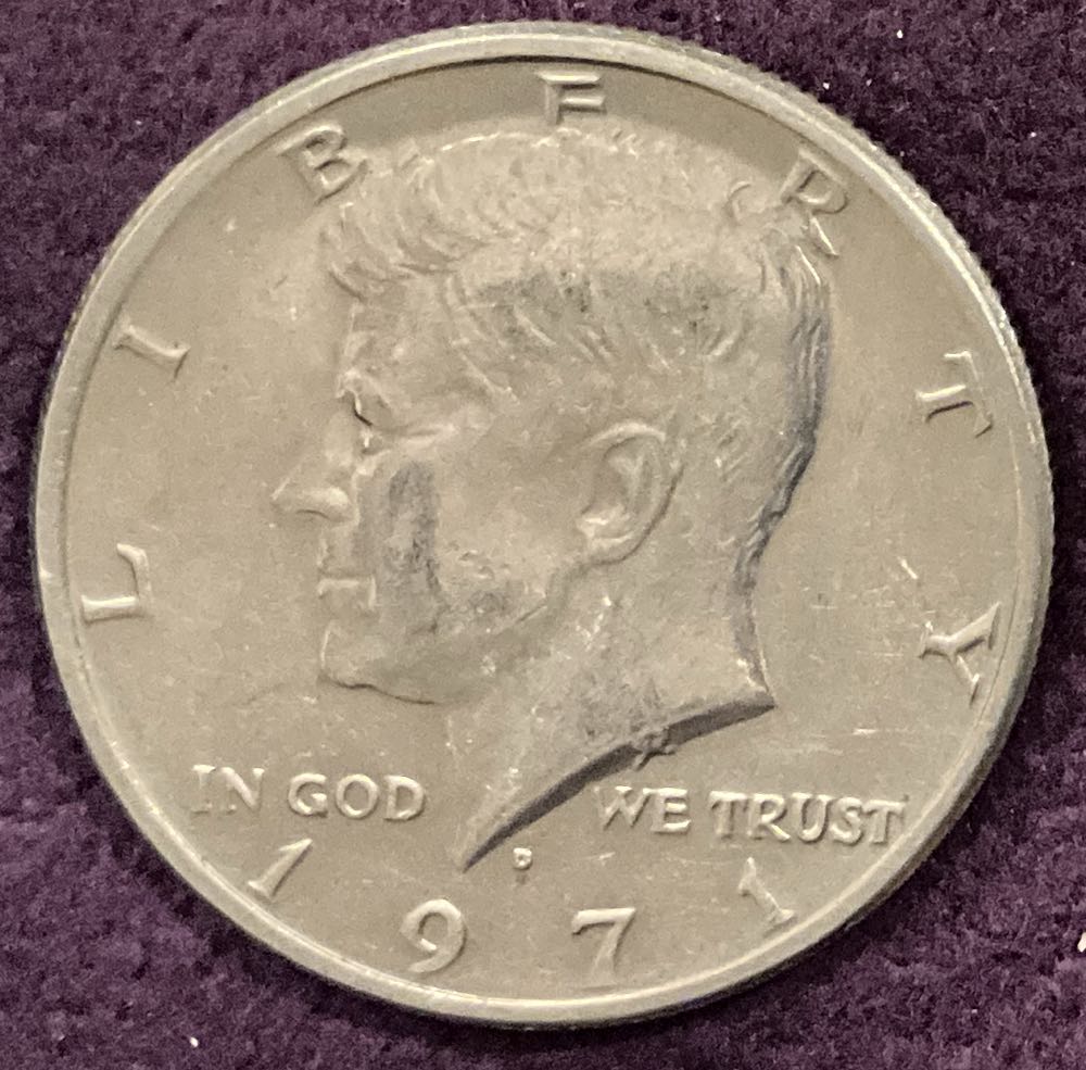 Half Dollar JFK 1971 D 12  coin collectible - Main Image 3