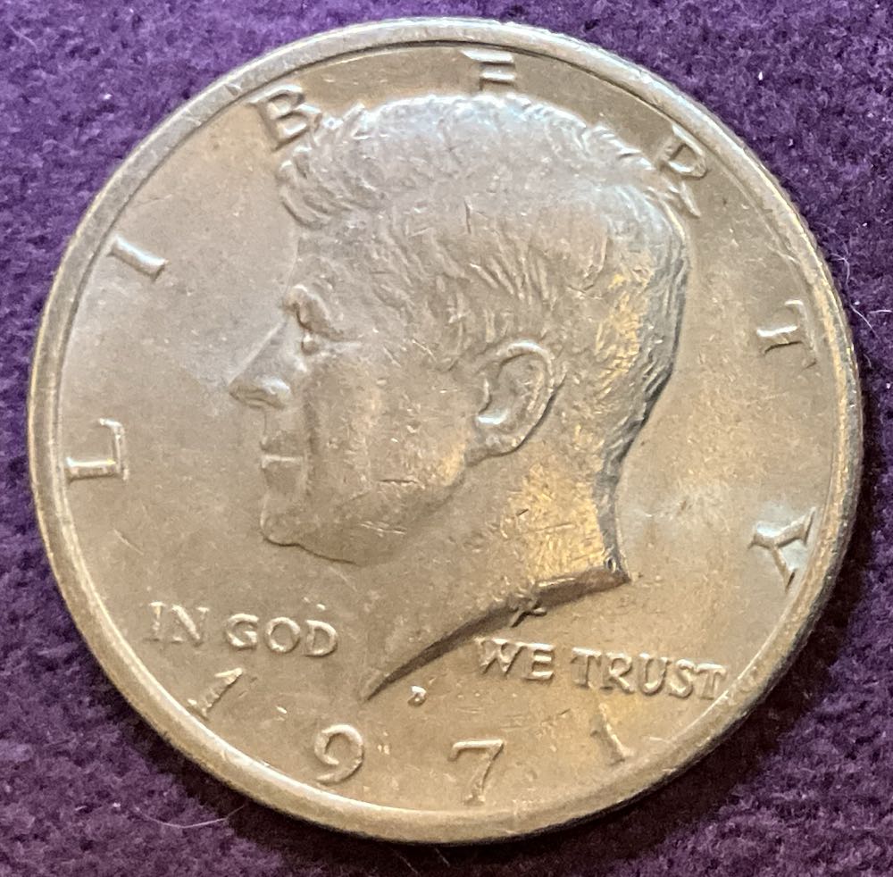 Half Dollar JFK 1971 D 14  coin collectible - Main Image 3