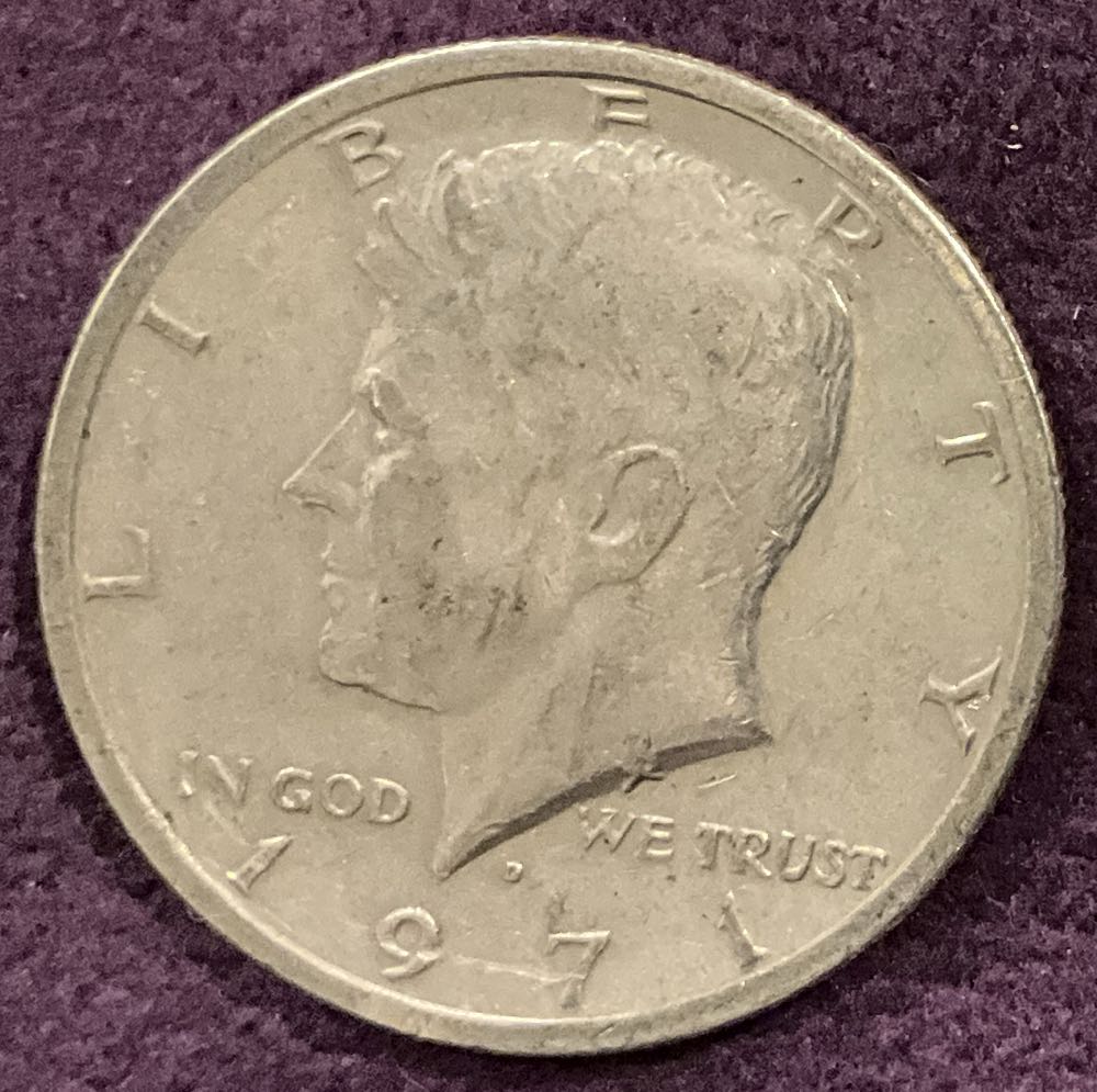 Half Dollar JFK 1971 D 15  coin collectible - Main Image 3