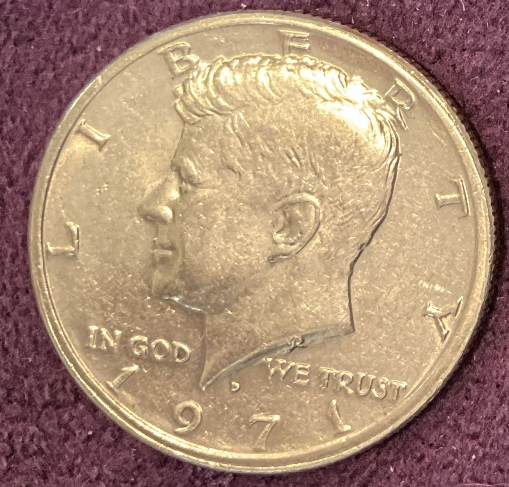 Half Dollar JFK 1971 D 27  coin collectible - Main Image 3