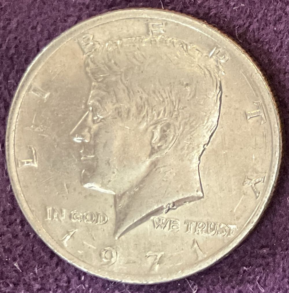 Half Dollar JFK 1971 D 28  coin collectible - Main Image 3