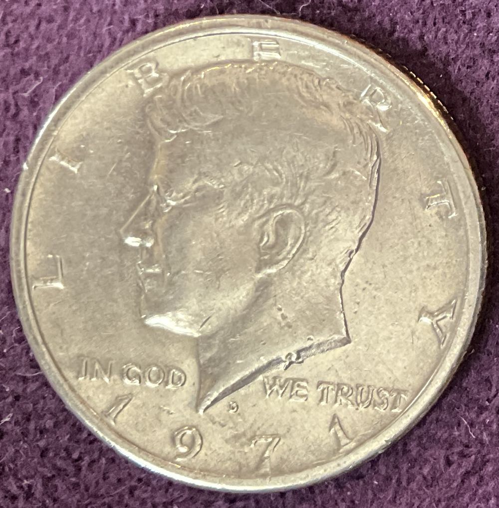 Half Dollar JFK 1971 D 30  coin collectible - Main Image 3