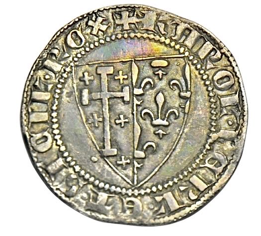 Kingdom Of Naples Charles I Saluto D’argento  coin collectible - Main Image 2