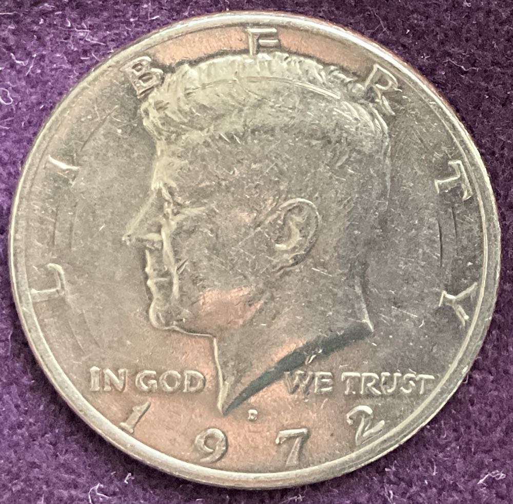 Half Dollar JFK 1972 D 8  coin collectible - Main Image 3