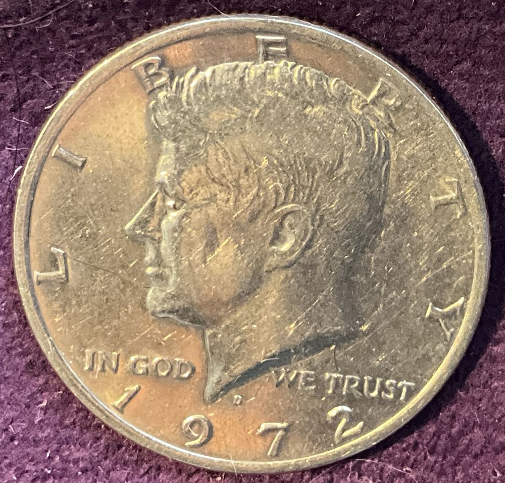 Half Dollar JFK 1972 D 9  coin collectible - Main Image 3