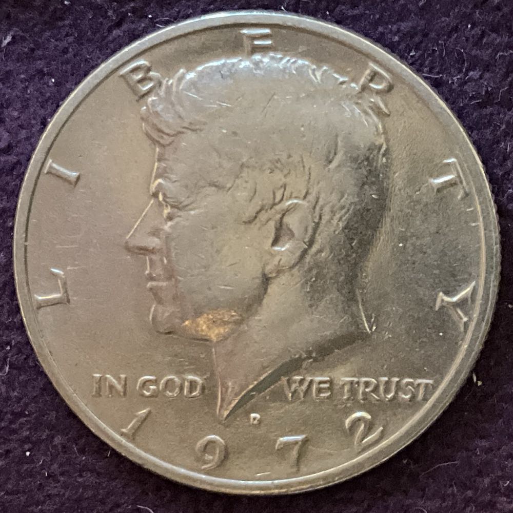 Half Dollar JFK 1972 D 11  coin collectible - Main Image 3