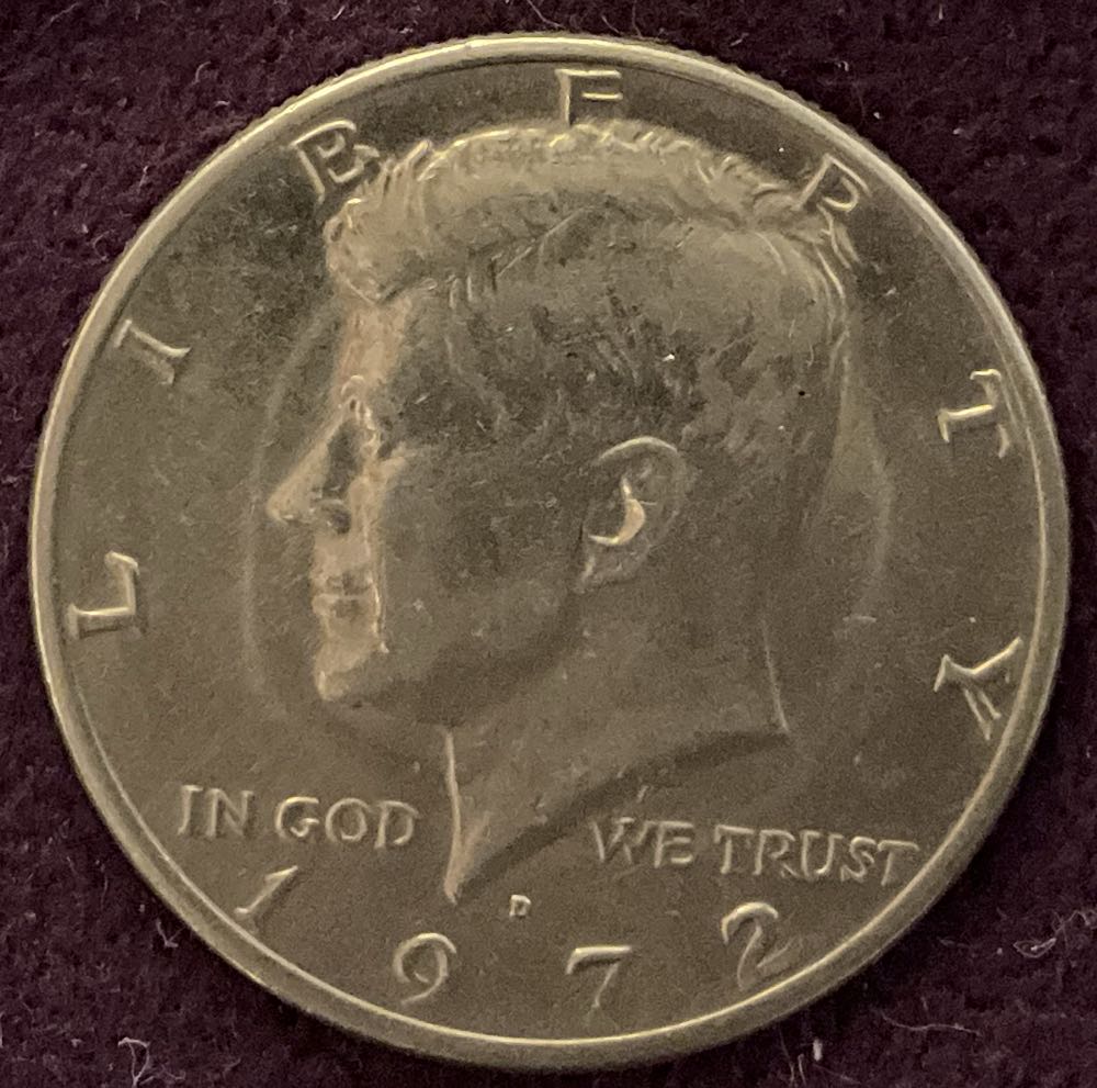 Half Dollar JFK 1972 D 13  coin collectible - Main Image 3