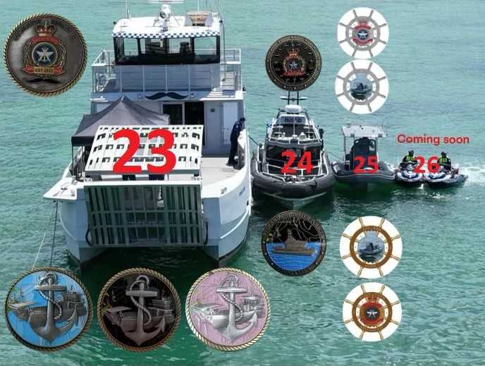 218 2026 Redland Bay Water Police Red  coin collectible - Main Image 2