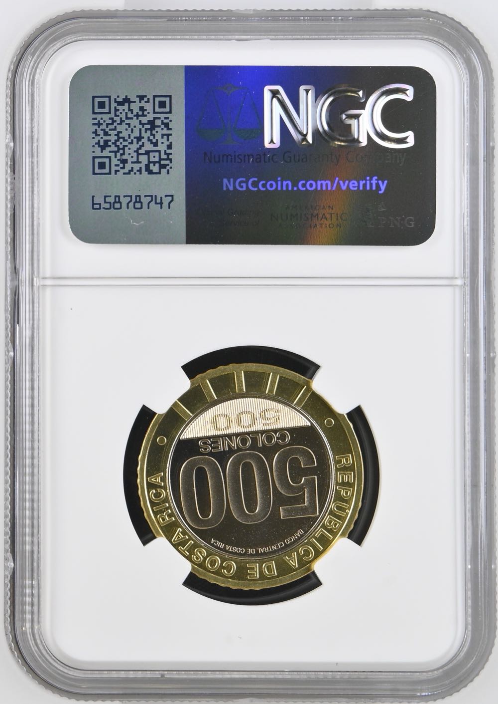 2024 Costa Rica 500C Nicoya Party Annexation Colorized  coin collectible - Main Image 2