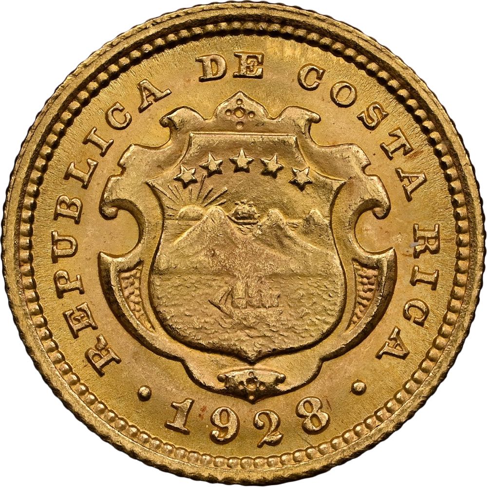 1928 COSTA RICA G2COL  coin collectible - Main Image 4