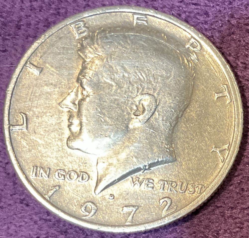 Half Dollar JFK 1972 D 14  coin collectible - Main Image 3
