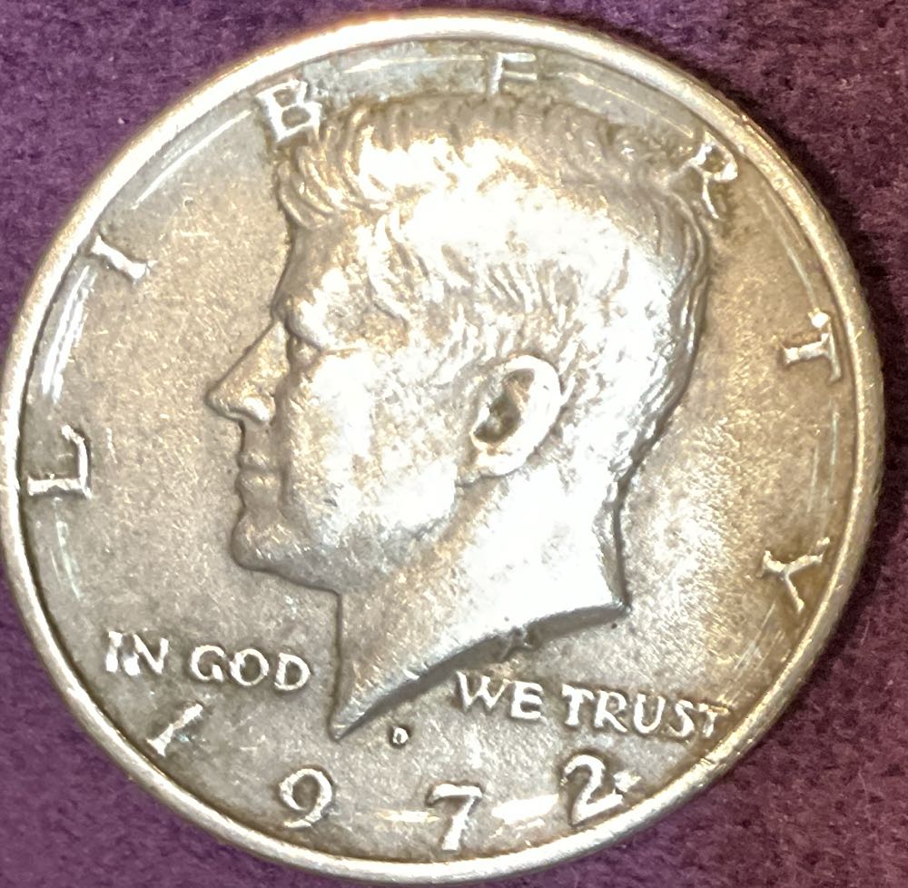 Half Dollar JFK 1972 D 18  coin collectible - Main Image 3