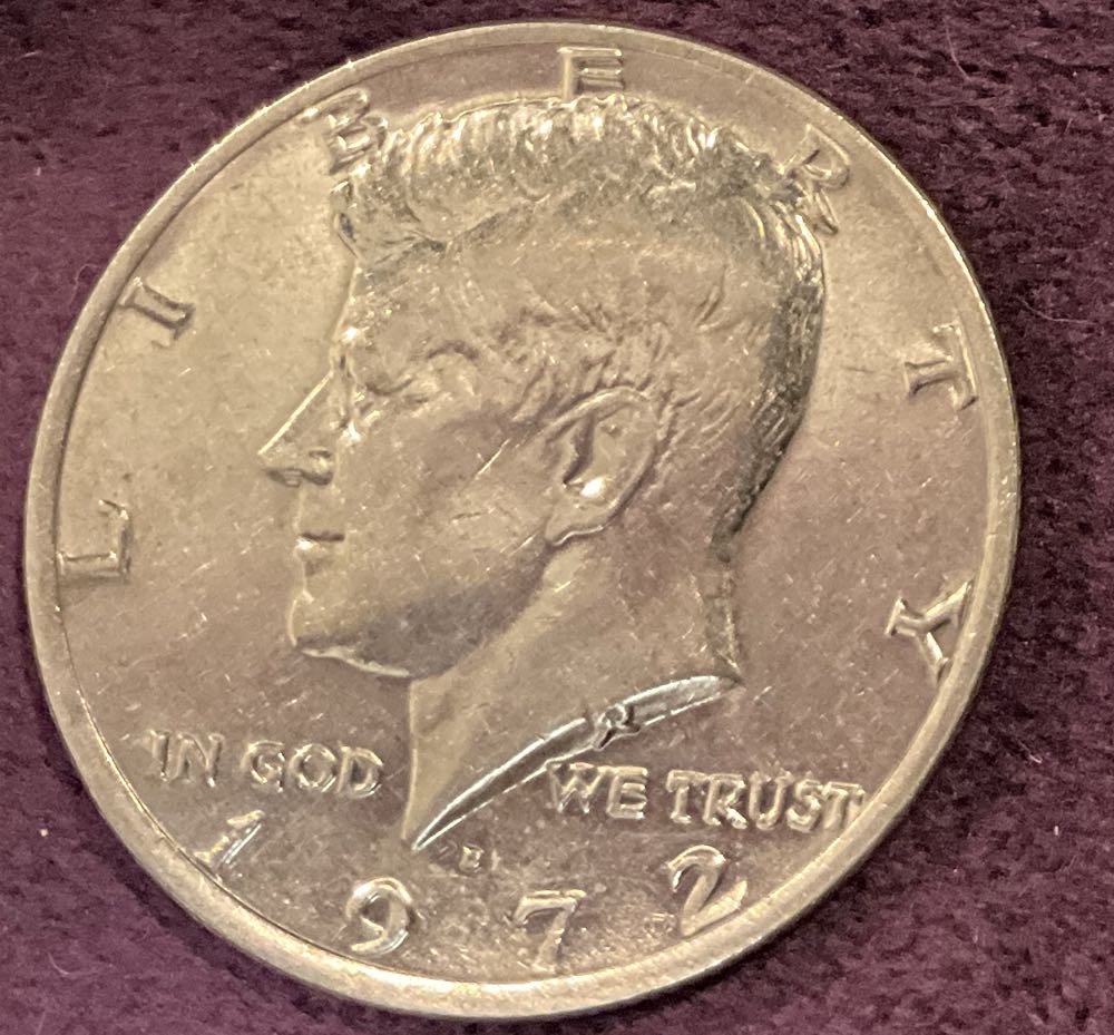 Half Dollar JFK 1972 D 20  coin collectible - Main Image 3