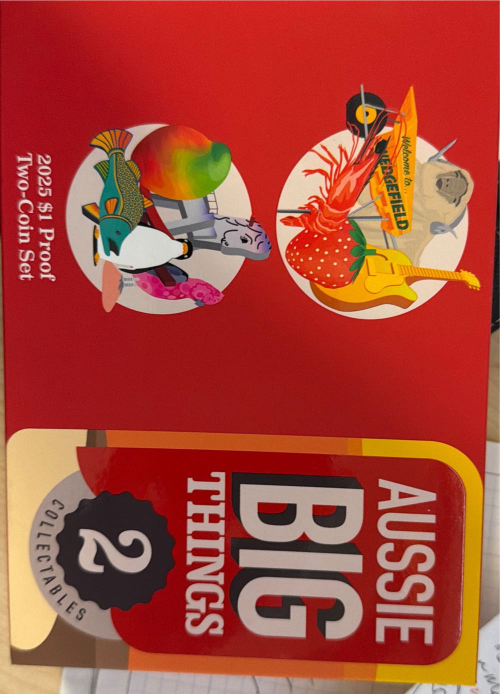 Aussie Big Things 2 Proof Set $1 Proof Twocoin Set Two  coin collectible [Barcode 9349304022259] - Main Image 2