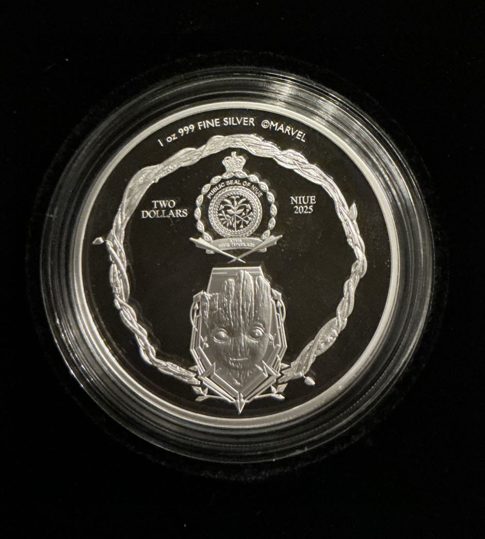 2025 Niue Marvel GROOT - 1 oz Silver Coin  coin collectible - Main Image 4
