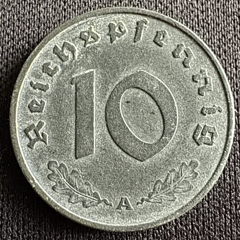 Reichspfennig 10c - 1943 A  coin collectible - Main Image 2