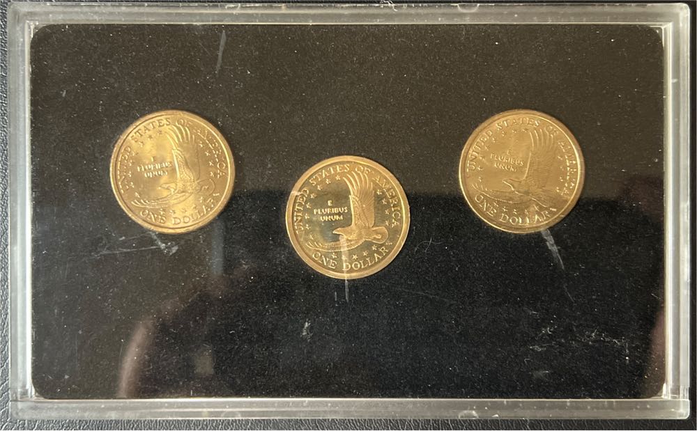 Sacagawea Dollar 2005 Uncirculated & Proof Three-Coin Set  coin collectible - Main Image 2