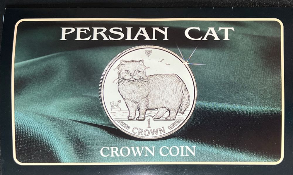 1989 Persian Cat 1 Crown  coin collectible - Main Image 2