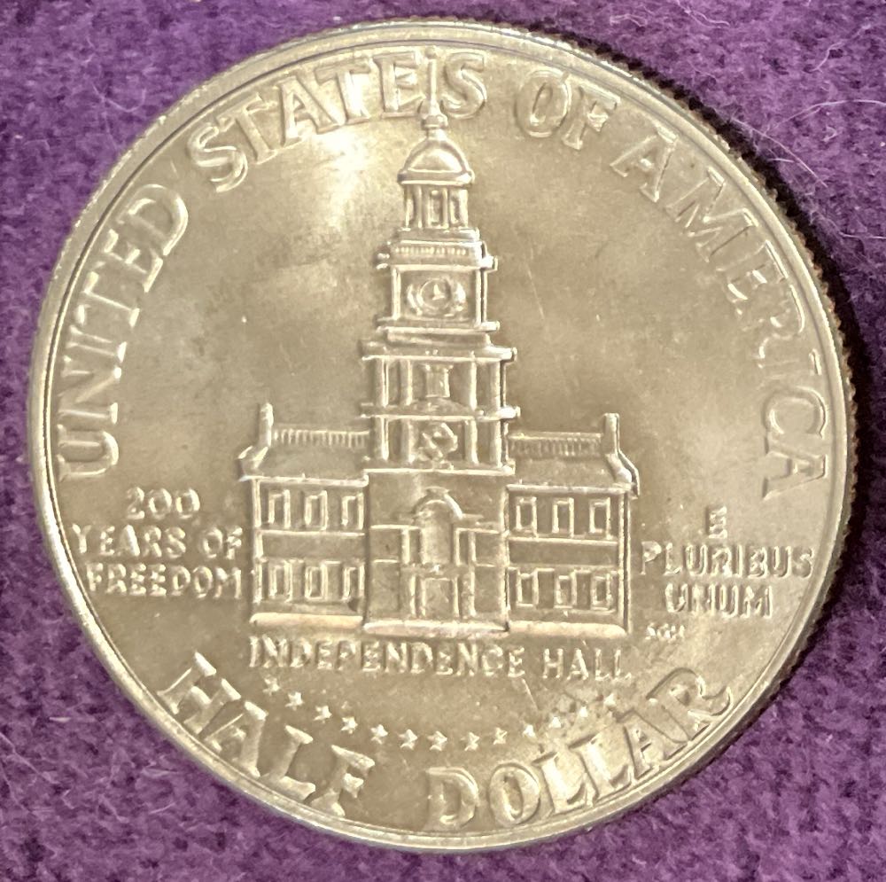 Half Dollar JFK 1976 D Bi-Centennial 8  coin collectible - Main Image 2