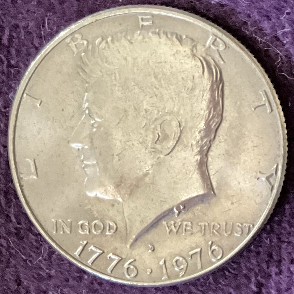 Half Dollar JFK 1976 D Bi-Centennial 8  coin collectible - Main Image 3