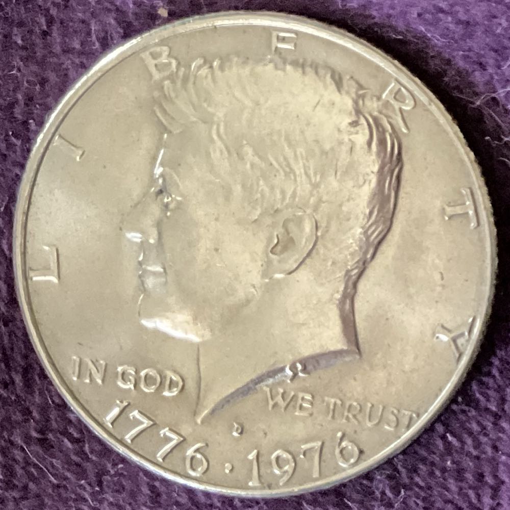 Half Dollar JFK 1976 D Bi-Centennial 10  coin collectible - Main Image 3