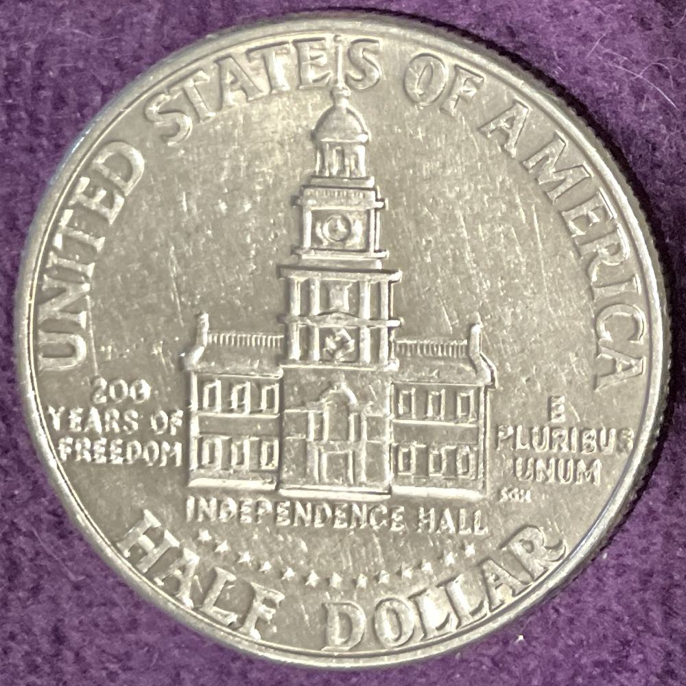 Half Dollar JFK 1976 D Bi-Centennial 11  coin collectible - Main Image 2