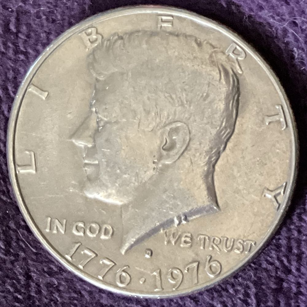 Half Dollar JFK 1976 D Bi-Centennial 11  coin collectible - Main Image 3