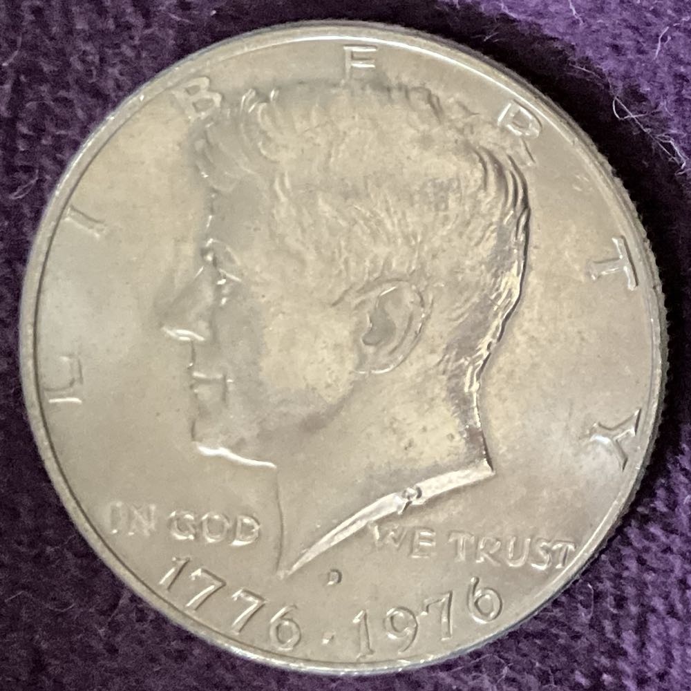 Half Dollar JFK 1976 D Bi-Centennial 15  coin collectible - Main Image 3