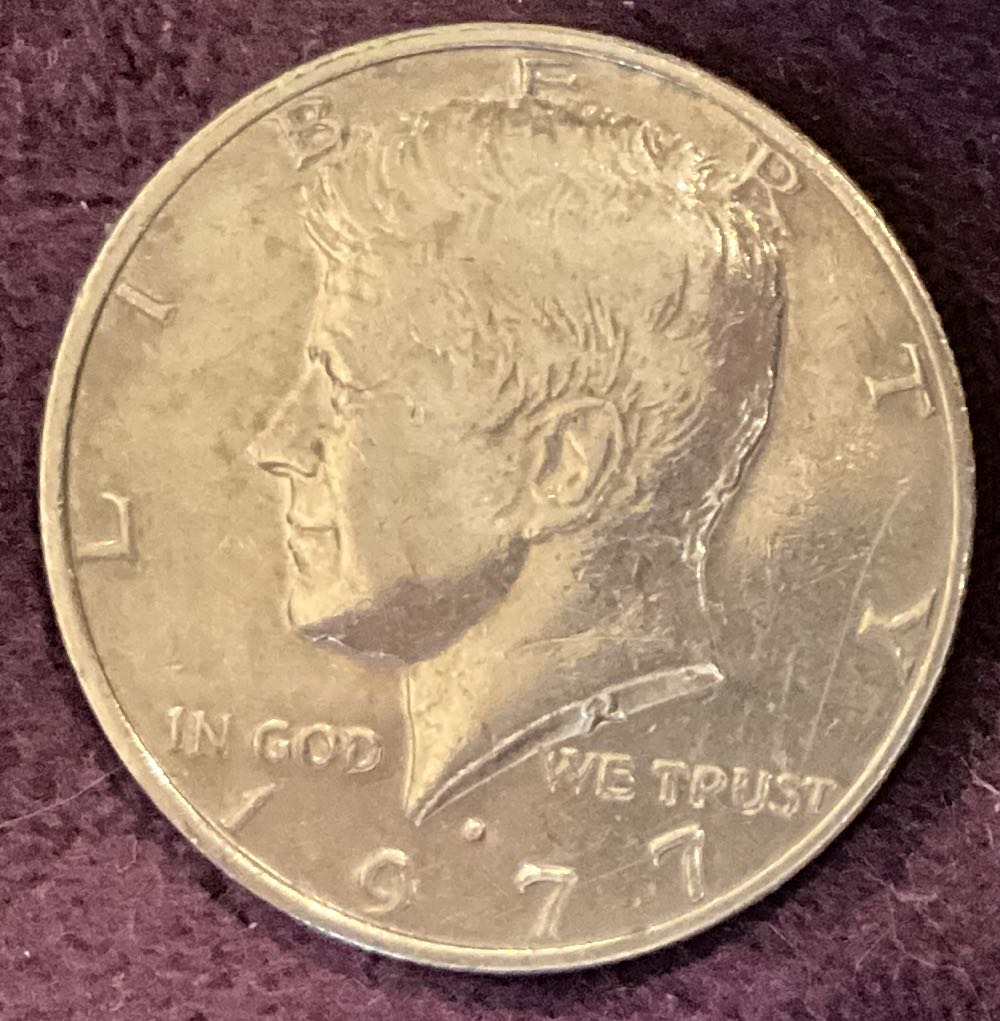 Half Dollar JFK 1977 D 2  coin collectible - Main Image 3