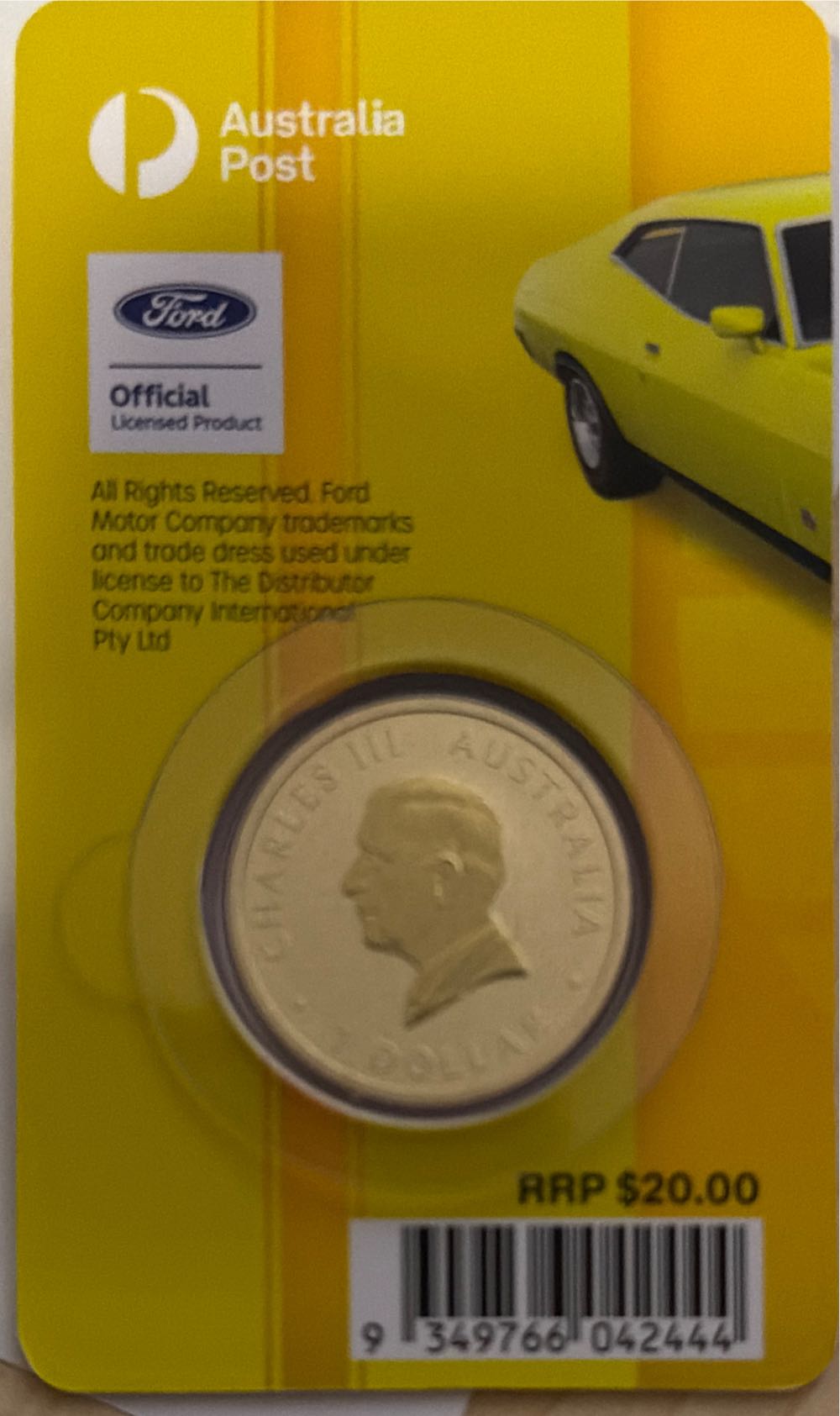 Ford 100 Years XA Falcon  coin collectible [Barcode 9349766042444] - Main Image 2