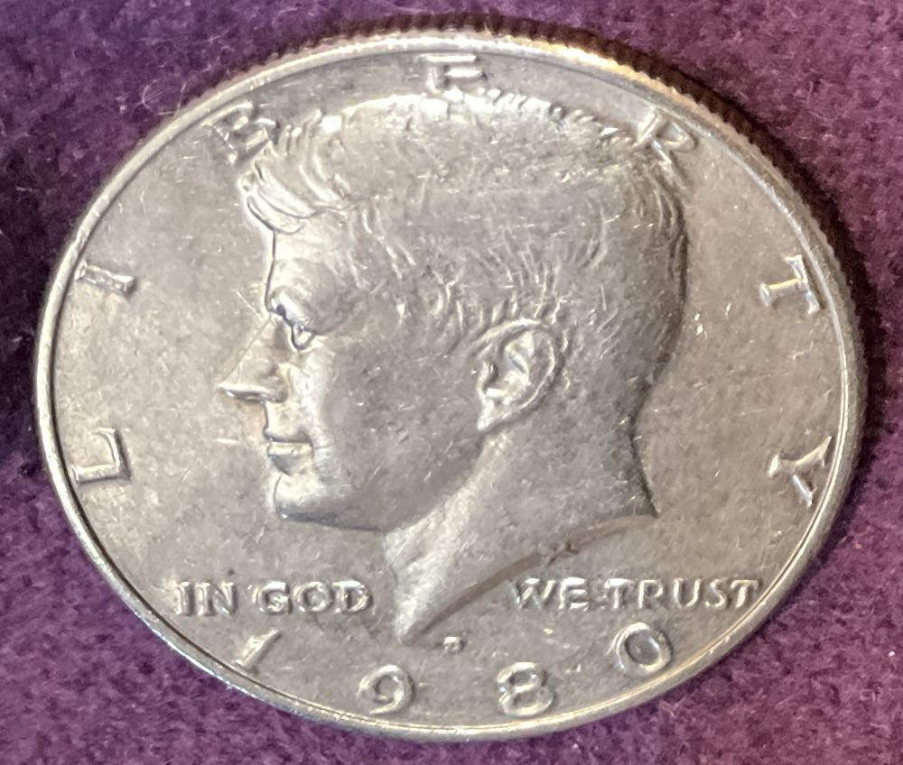 Half Dollar JFK 1980 D 6  coin collectible - Main Image 3