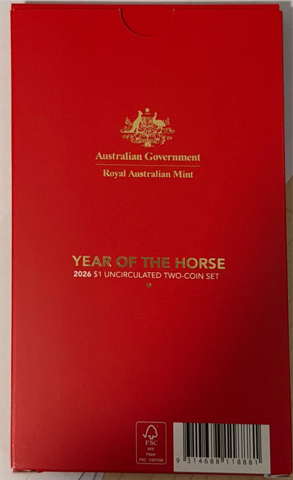 2026 $1 Lunar Series Year Of The Horse Two Set Uncirculated  coin collectible [Barcode 9314688118881] - Main Image 2
