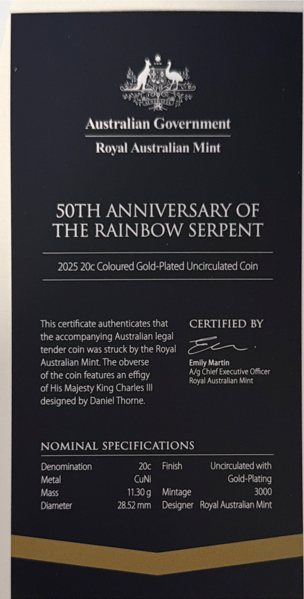 The Rainbow Serpent 50th Anniversary Deluxe Edition  coin collectible [Barcode 9781460768402] - Main Image 2