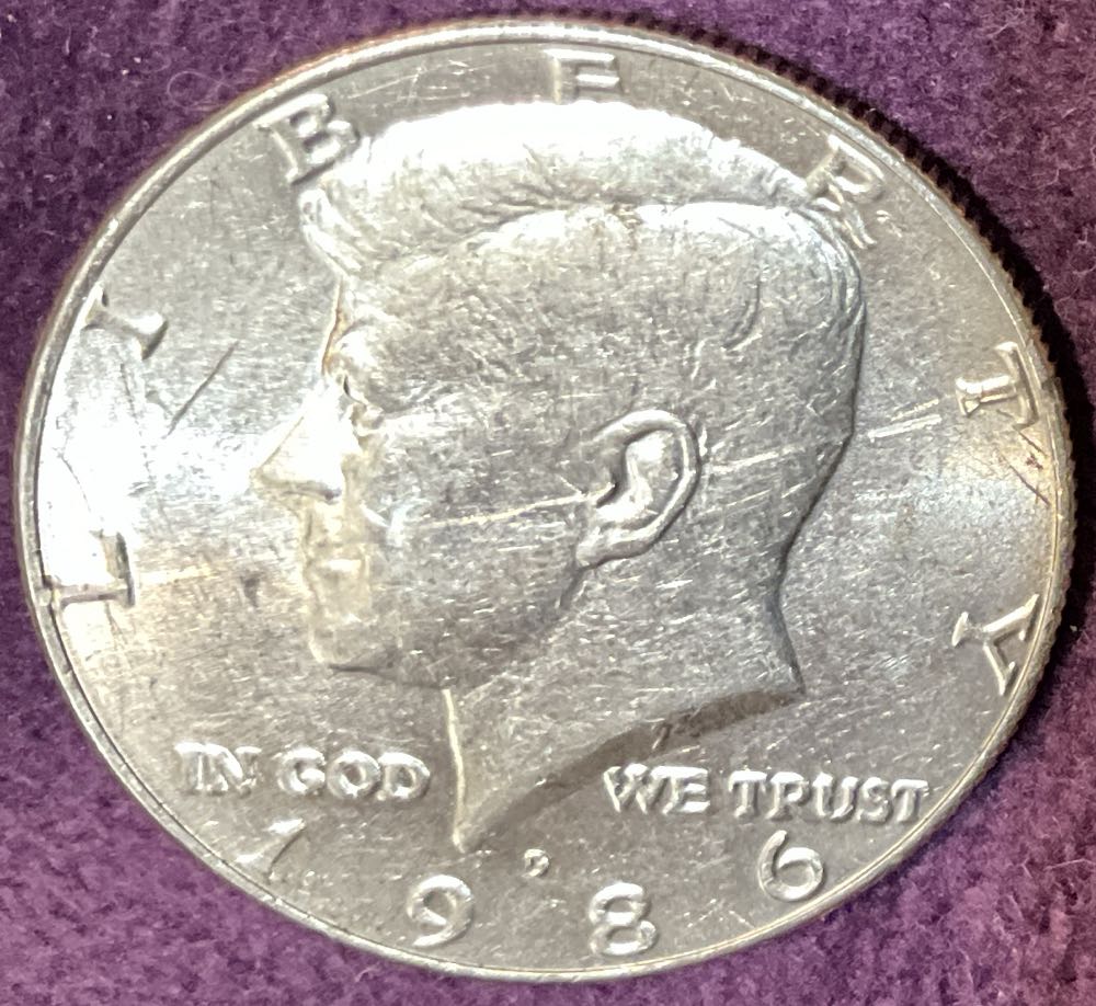 Half Dollar JFK 1986 D 1  coin collectible - Main Image 3