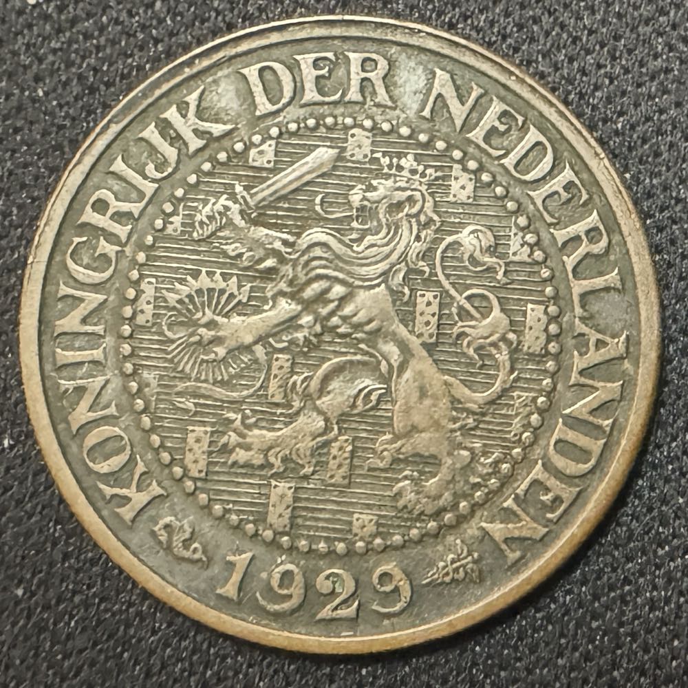 Netherlands 2 1/2 Cent - 1929  coin collectible - Main Image 2