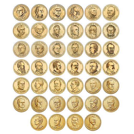 2007-2012 Presidential Dollar 24 Coin Set Uncirculated  coin collectible - Main Image 3