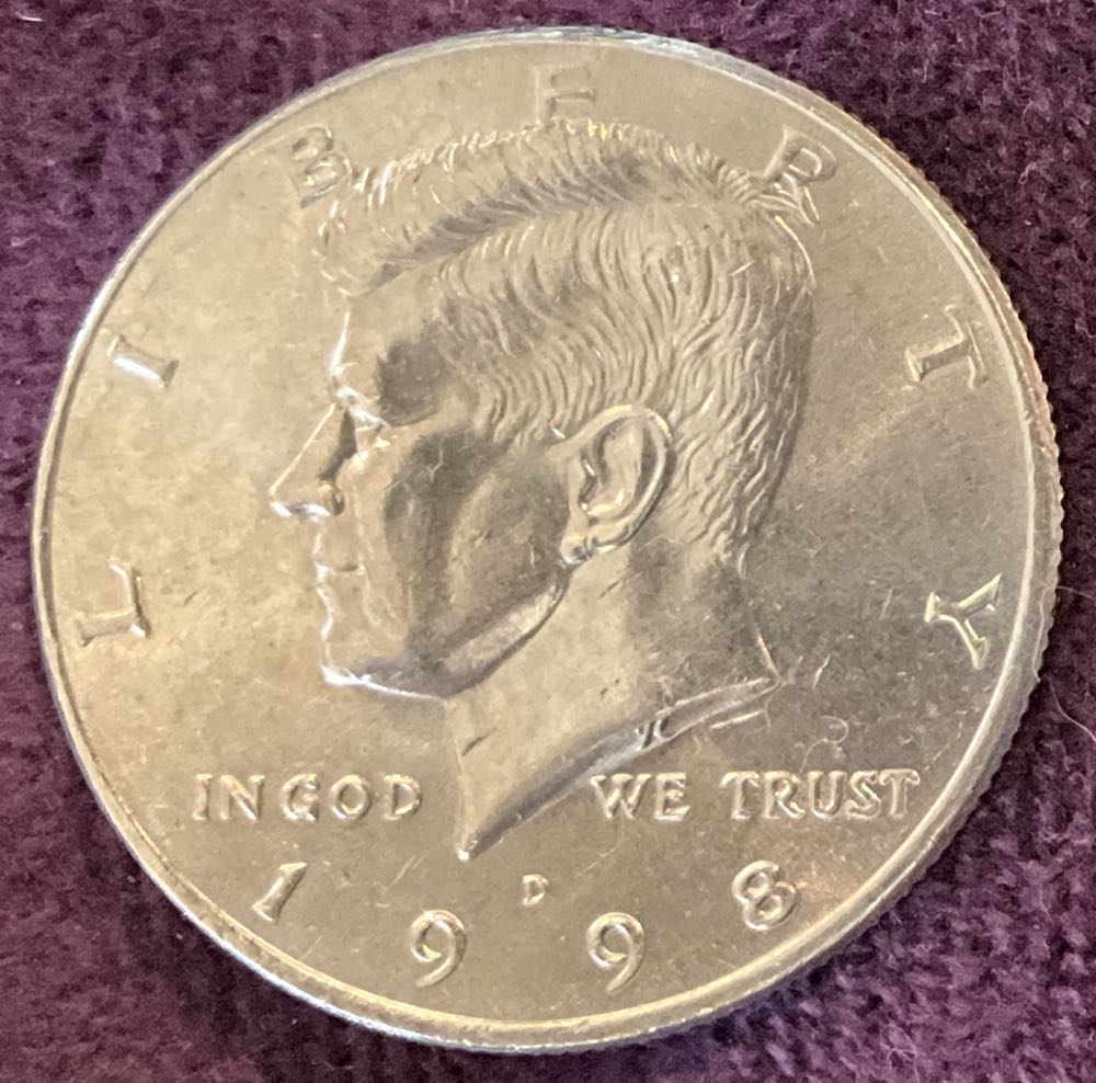 Half Dollar JFK 1998 D 5  coin collectible - Main Image 3