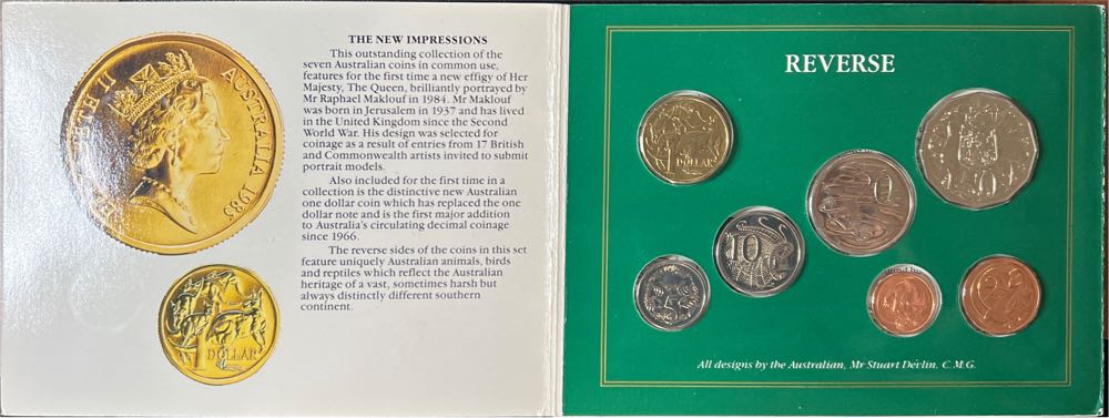 1985 Royal Australian Mint Mint Set Uncirculated Coin Collection  coin collectible - Main Image 2