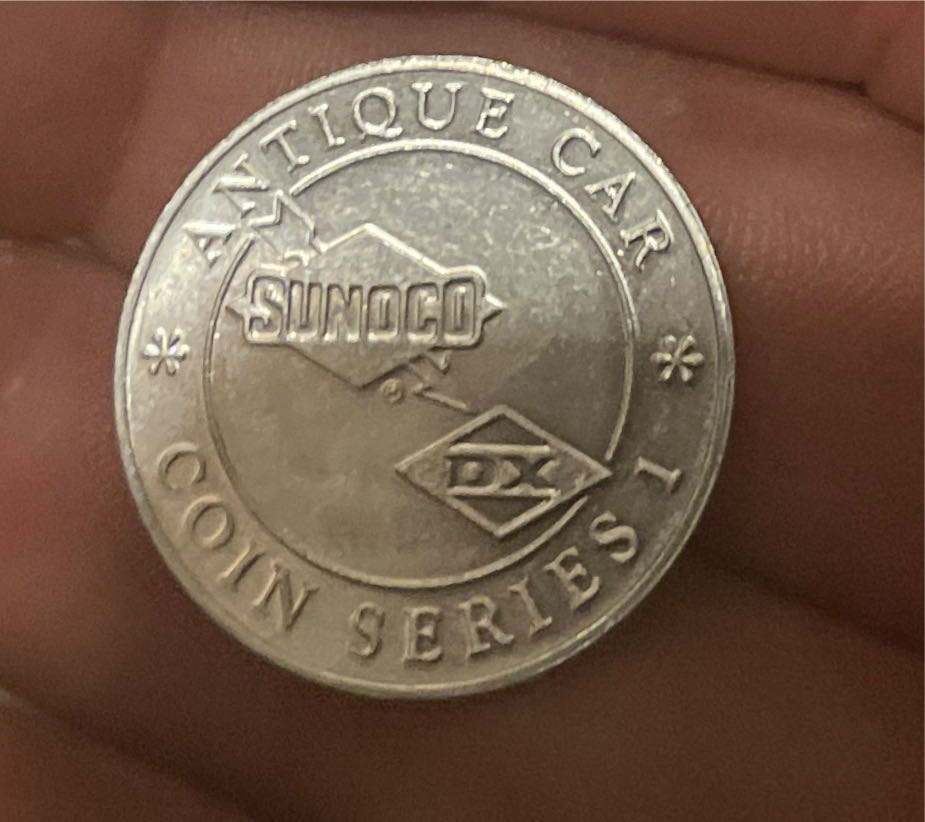 Sunoco Antique Car Series 1 Stanley Steamer 1908 Coin  coin collectible - Main Image 2