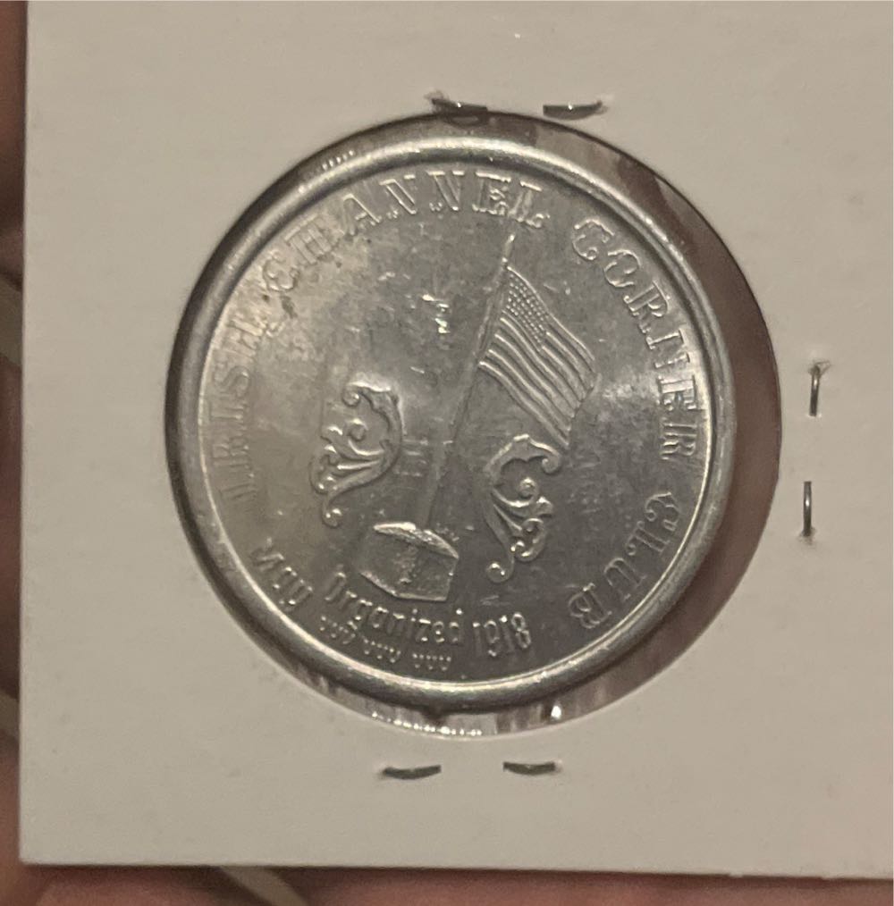 1973 Mardi Gras La Pavillion Irish Channel Corner Club Token  coin collectible - Main Image 2