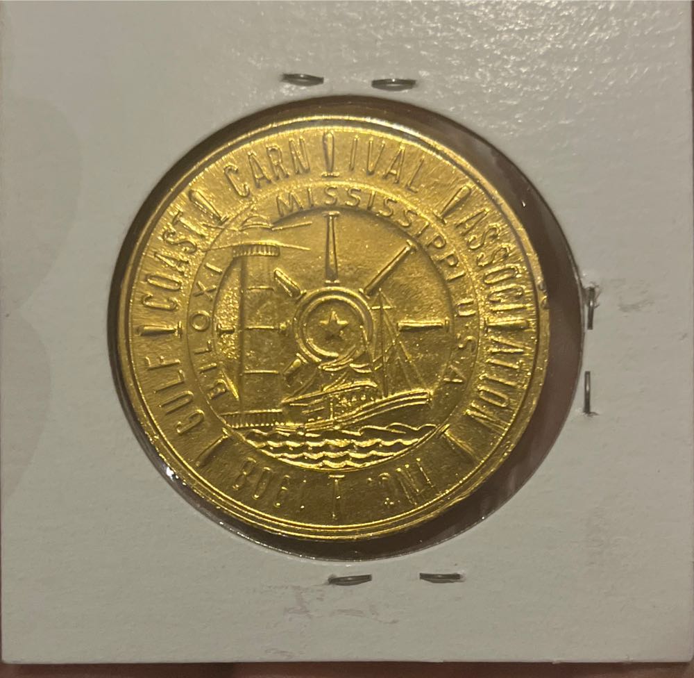 1979 Mardi Gras Gulf Coast Carnival Association Biloxi, Mississippi Token  coin collectible - Main Image 2