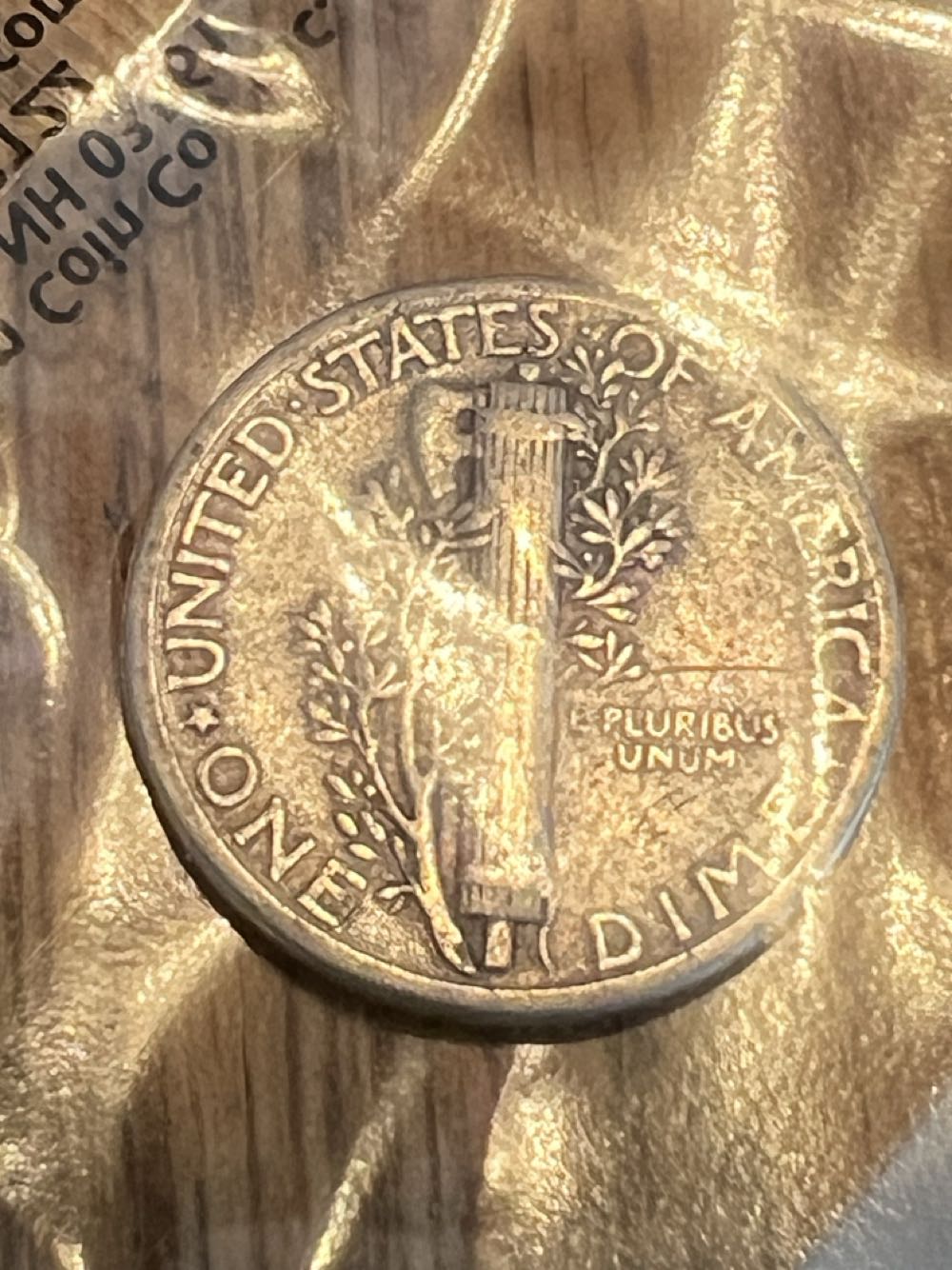 Mercury Silver Dime 1944 Average Circulated  coin collectible - Main Image 2