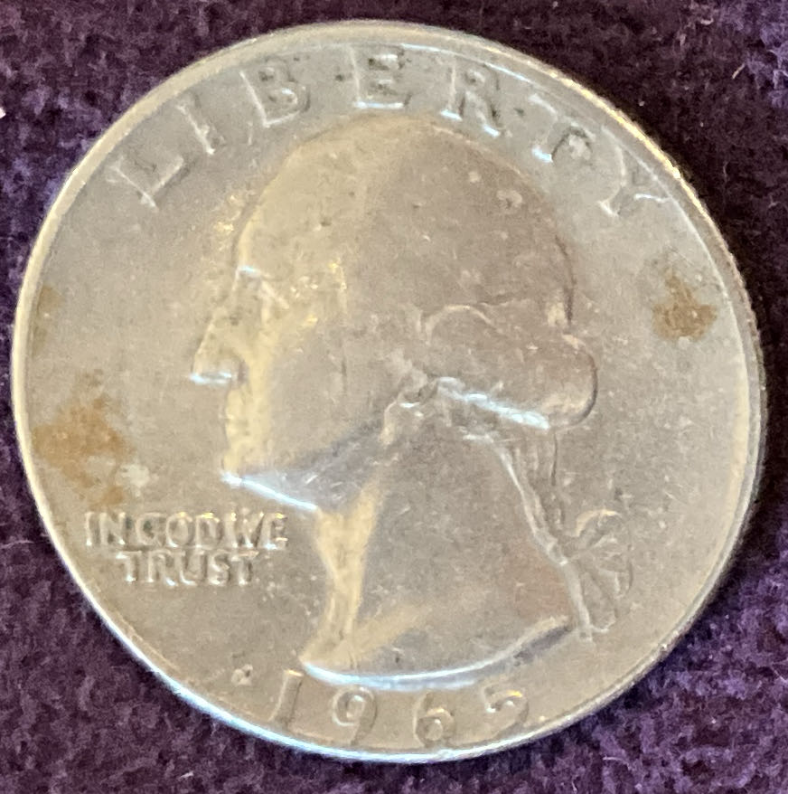 Quarter Washington 1965 17  coin collectible - Main Image 3