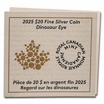 $20 Dinosaur Eye Fine Silver Coin  coin collectible [Barcode 623932117310] - Main Image 3