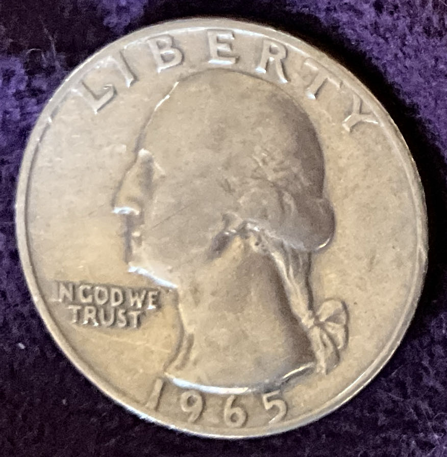 Quarter Washington 1965 34  coin collectible - Main Image 3