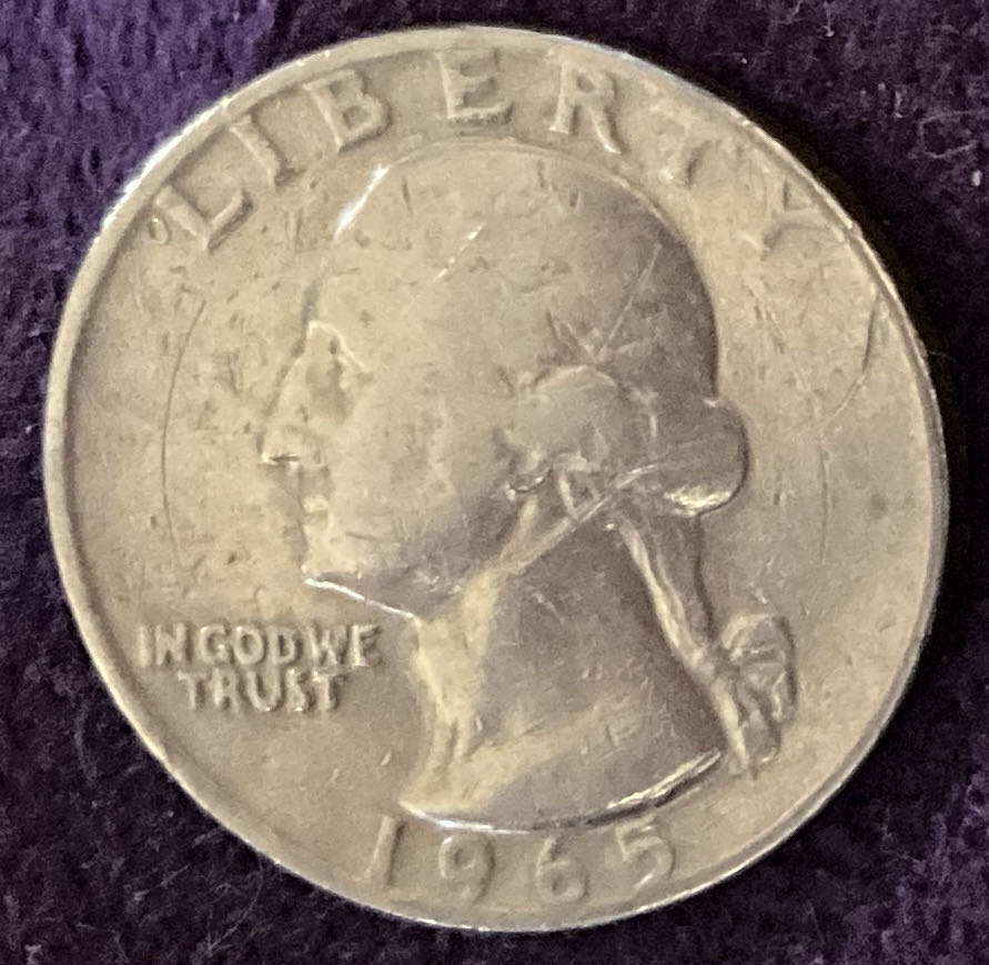 Quarter Washington 1965 39  coin collectible - Main Image 3