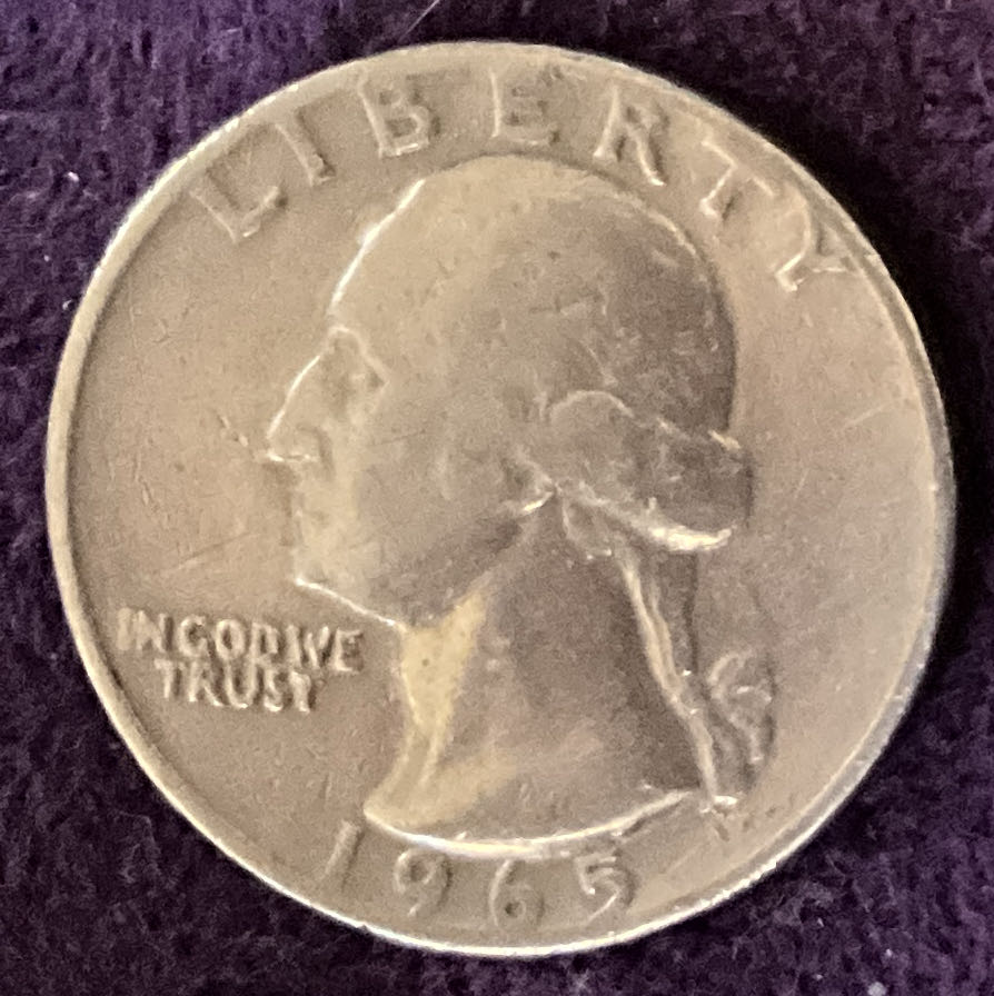 Quarter Washington 1965 40  coin collectible - Main Image 3