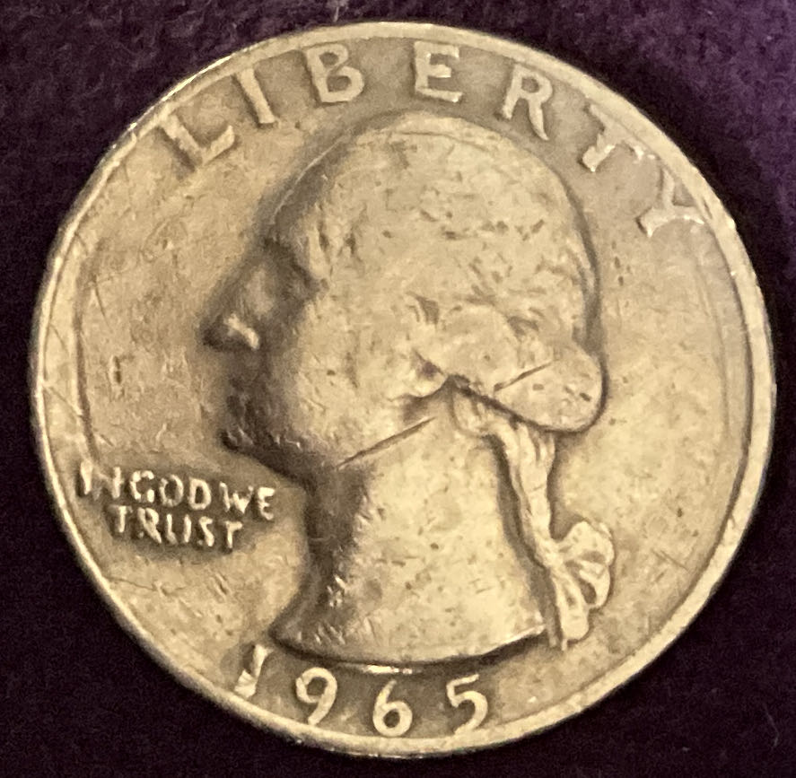 Quarter Washington 1965 41  coin collectible - Main Image 3